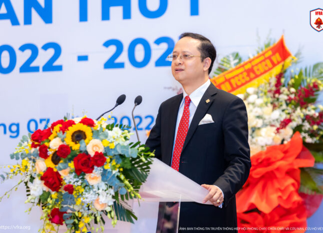 Chairman of NDTC. Companies is elected as Chairman of Vietnam Fire & Rescue Association for the term 2022-2027